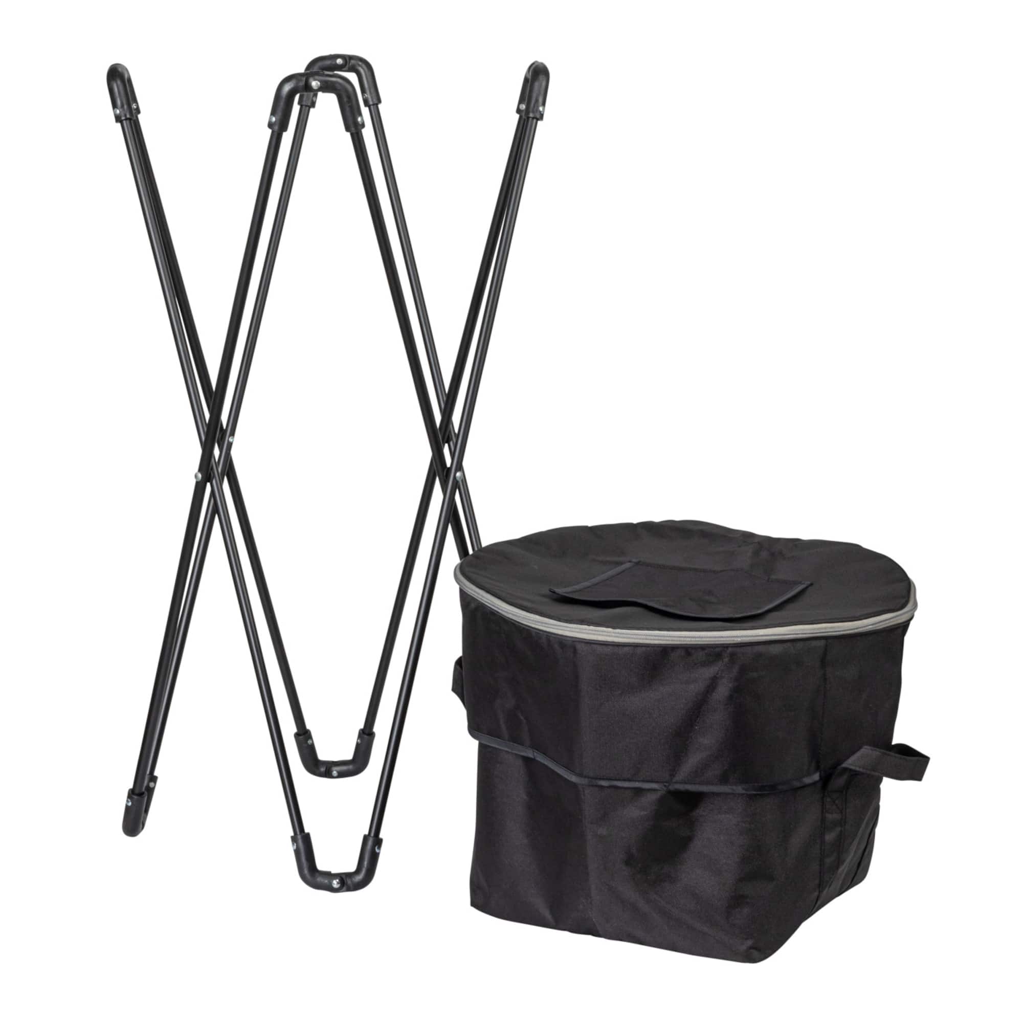 Household Essentials 2.75ft. Black Thermal Standing Cooler with Travel Bag